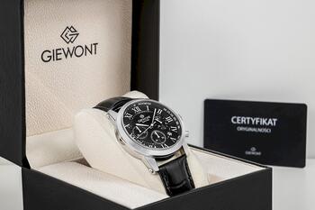 Giewont Chronograph Sapphire Vīriešu pulkstenis GW6260-A2 / sudraba melns (GW6260-A2)
