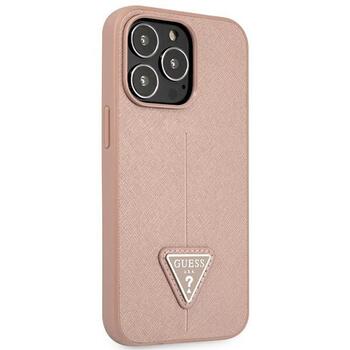 Guess GUHCP14XPSATLP Hardcase Saffiano Triangle Logo Защитный чехол для iPhone 14 Pro Max 6,7