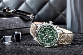 ZEPPELIN 100 Jahre Chronograph Vīriešu pulkstenis 8680-4 / sudraba (8680-4)