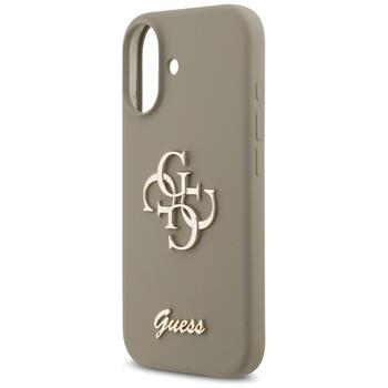 Guess Silicone Big 4G Script Case Защитный чехол для iPhone 17 / коричневый (GUHCP17SSC4GSMW)