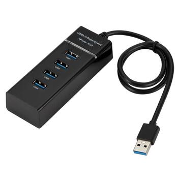RoGer AD15651 USB 3.0 Hubs - Sadalītājs 4 x USB 3.0 / 5 Gbps (AD15651)