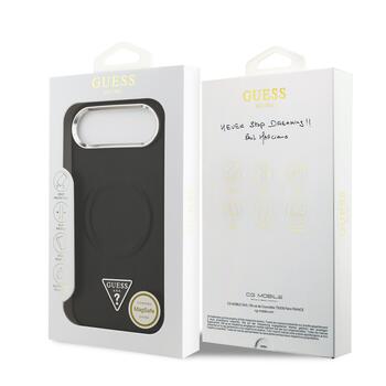 Guess PU Leather Triangle Logo MagSafe Case Чехол для Apple iPhone 17 Air (GUHMP17MPSDTSCMK)