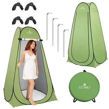Luaro Палатка Раздевалка/Душевая Палатка Зелёная (5903039768093)