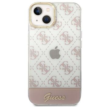 Guess GUHCP14MHG4MHP Hardcase 4G Pattern Script Защитный чехол для iPhone 14 Plus / 15 Plus 6.7