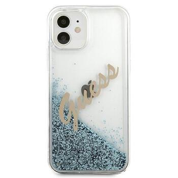Guess GUHCP12SGLVSBL Glitter Vintage Script Защитный чехол для iPhone 12 mini 5,4