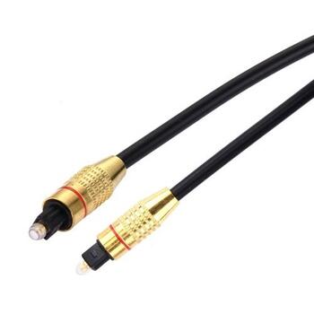 RoGer TOSPD2M SPDIF Toslink optiskais audio kabelis 2m zeltains (RO-TOSPD2M)