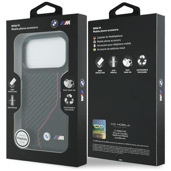 BMW M Carbon Line & Logo MagSafe Case Защитный Чехол для Apple iPhone 17 Pro (BMHMP17L25PCCSCKR)