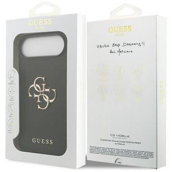 Guess Grained Big 4G & Classic Logo case Защитный чехол для iPhone Air / чёрный (GUHCP17MPGT4MBK)