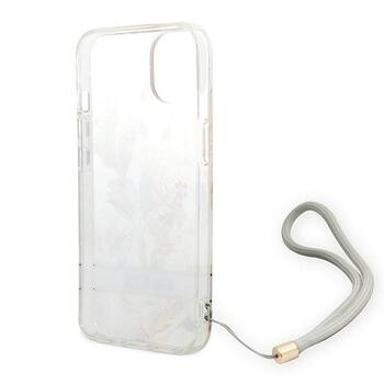 Guess GUOHCP14MHFLSU Flower Strap Aizsargapvalks priekš iPhone 14 Plus / 15 Plus 6.7