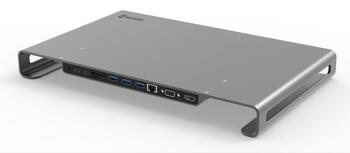 Swissten Многофункциональный Док USB-C станция для портативного компьютера / HDMI / USB 3.0 / 2x USB-C / RJ45 / SD / Micro SD / VGA / Audio (44040104)