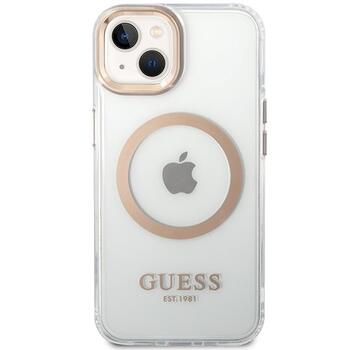 Guess GUHMP15MHTRMD Metal Outline Magsafe Защитный чехол для iPhone 15 Plus / 14 Plus 6.7