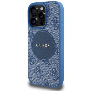 Guess 4G Circle Classic Logo MagSafe Aizsargapvalks priekš iPhone 16 Pro Max / zils (GUHMP16XP4PGRSGB)
