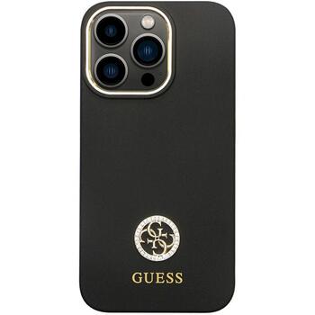 Guess GUHCP13LM4DGPK Silicone Logo Strass 4G Защитный чехол для iPhone 13 Pro / 13 6.1