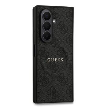 Guess PU Leather 4G Colored Ring Magnetic Case Aizsargapvalks priekš Samsung Galaxy Z Fold 7 / melns (GUHMZFD7P4MSEGCK)
