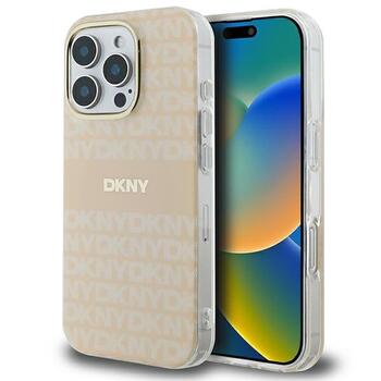 DKNY Repeat Texture Pattern With Stripe Защитный Чехол для Apple iPhone 16 Pro (DKHMP16LHRHSEP)