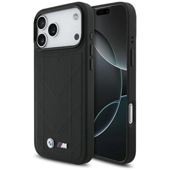 BMW M Quilted Logo MagSafe Case Защитный Чехол для Apple iPhone 17 Pro Max (BMHMP17X25PSECHK)