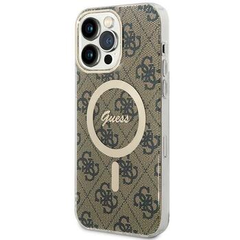 Guess GUHMP15XH4STW Hardcase IML 4G MagSafe Aizsargapvalks priekš iPhone 15 Pro Max 6.7