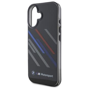 BMW Motorsport IML Random Stripes Aizsargapvalks Priekš Apple iPhone 16 Plus (BMHCP16M23HTRAK)
