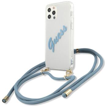 Guess GUHCP12LCRTVSBL Script Vintage Защитный чехол для iPhone 12 Pro Max 6.7