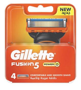 Gillette Fusion5 Power Сменные Насадки Для Бритвы 4шт (7702018877591)