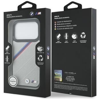 BMW M Tricolor Metal Logo MagSafe Case Защитный Чехол для Apple iPhone 17 Pro (BMHMP17L25PCSPEG)