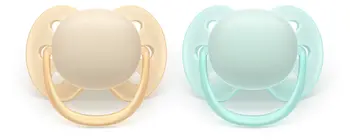 Philips Avent Ultra Soft Neutral Детские Пустышки 0-6m 2шт (SCF091/40)