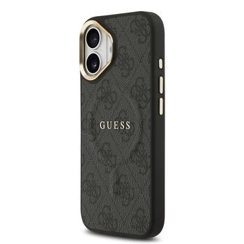 Guess PU Leather 4G Gold Frame MagSafe Case Чехол для Apple iPhone 17 (GUHMP17SP4MSEGCK)