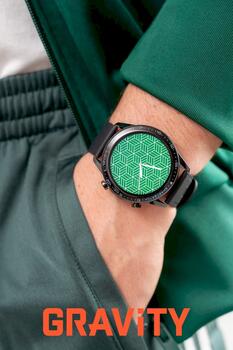 Smartwatch Gravity Смарт-часы с 2 ремешками GT10-4 / чёрный (GT10-4)