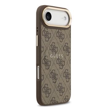 Guess PU Leather 4G Gold Frame MagSafe Case Чехол для Apple iPhone 17 Air (GUHMP17MP4MSEGCW)