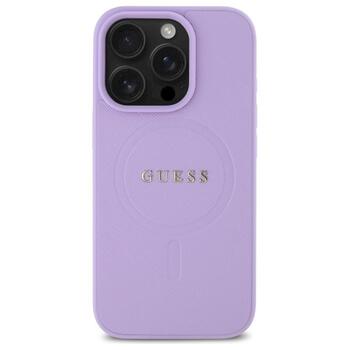 Guess GUHMP16LPSAHMCU Saffiano MagSafe Aizsargapvalks priekš iPhone 16 Pro 6.3