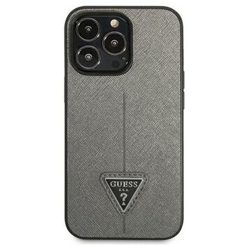 Guess GUHCP14XPSATLG Saffiano Triangle Logo Защитный чехол для iPhone 14 Pro Max 6,7