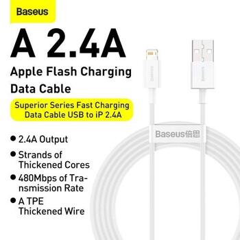 Baseus Superior Series USB на Lightning Провод 2m (CALYS-C02)