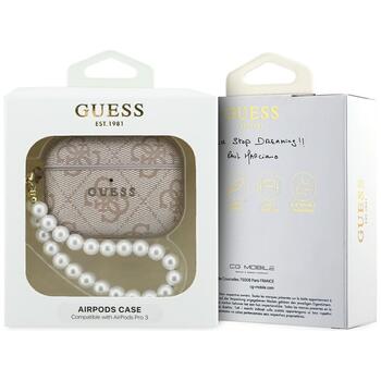 Guess 4G Pearl Strap Case Защитный чехол для AirPods Pro 3 / розовый (GUAP3P4E4PSP)