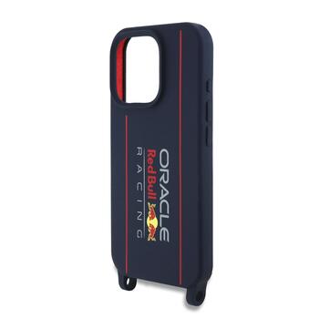 Red Bull Silicone Vertical Logo MagSafe Case + Crossbody Strap Чехол и ремешок через плечо для Apple iPhone 16 Pro Max (RBHMP16X24SISOLRV)