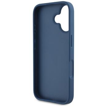 Case Guess Grained Roses Big 4G logo Aizsargapvalks priekš iPhone 16 / zils (GUHCP16SPGROP4MB)