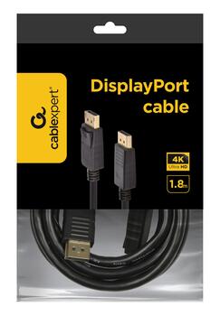 Gembird CC-DP2-6 Displayport v1.2 Video vads 4K 1.8m (CC-DP2-6)