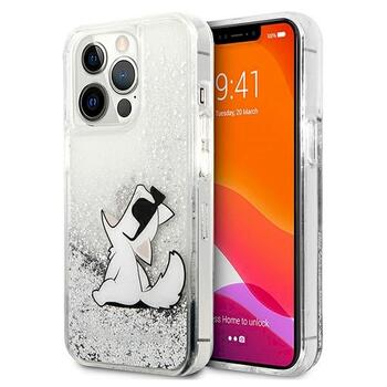 Karl Lagerfeld KLHCP13XGCFS Liquid Glitter Choupette F Aizsargapvalks priekš iPhone 13 Pro Max 6,7