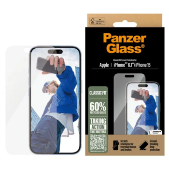 PanzerGlass 2873 Classic Fit Защитное стекло для Apple iPhone 15 (2873)