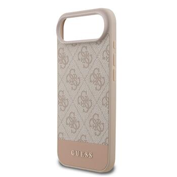 Guess PU 4G Stripe Case Aizsargapvalks priekš iPhone Air / rozā (GUHCP17MG4GLPI)