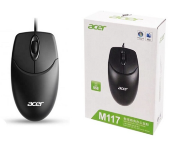 Acer M117 Проводная оптическая мышь 1200DPI (M117BK)