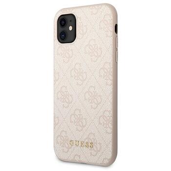 Guess GUHCN61G4GFPI Hardcase 4G Metal Gold Logo Aizsargapvalks priekš iPhone 11 6,1