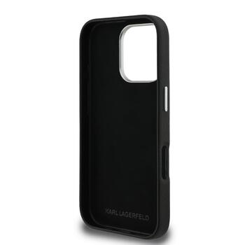 Karl Lagerfeld Grained PU K&CH Heads Case Чехол для Apple iPhone 16 Pro (KLHCP16LPSFDHPK)