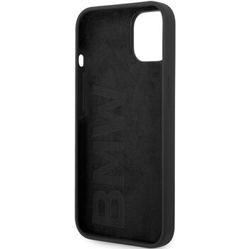 BMW BMHMP14SSILBK2 Aizmugurējais Apvalks Priekš Apple iPhone 13 / 14 / 15 (BMHMP14SSILBK2)