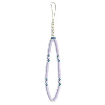 Guess Phone Strap GUSTPEARU Heishi Beads Ремешок для телефона / сиреневый (GUSTPEARU)