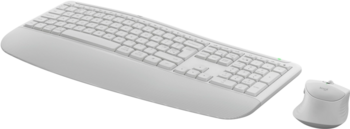 Logitech Signature Comfort Plus Combo MK880 Off White Bezvadu Tastatūras un peles komplekts (920-014033)