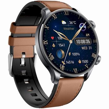 Smartwatch Gravity Viedpulkstenis ar 2 siksniņām GT35-1 / melns (GT35-1)