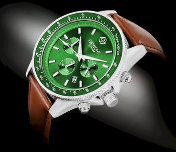 Giewont Chronograph Sapphire Мужские часы GW3520-A6 / коричнево-зелёный (GW3520-A6)
