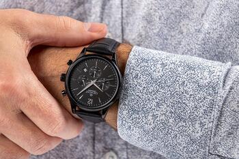Giewont Vīriešu pulkstenis Chronograph Sapphire GW6310-A1 / melns (GW6310-A1)