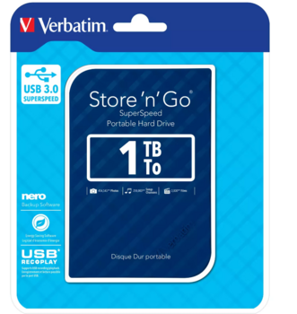 Verbatim Store 'n' Go Внешний Жесткий Диск 1TB (53200V)