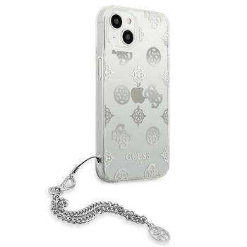 Guess GUHCP13SKSPESI Peony Chain Collection Aizsargapvalks priekš iPhone 13 mini 5,4